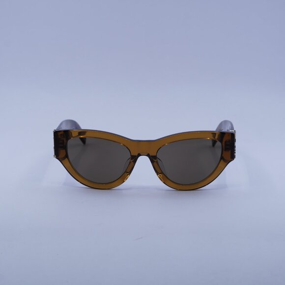 Saint Laurent SL M94/F 008 Sunglasses Brown/Havana Cat Eye Frame, Brown Lenses - Picture 4 of 12
